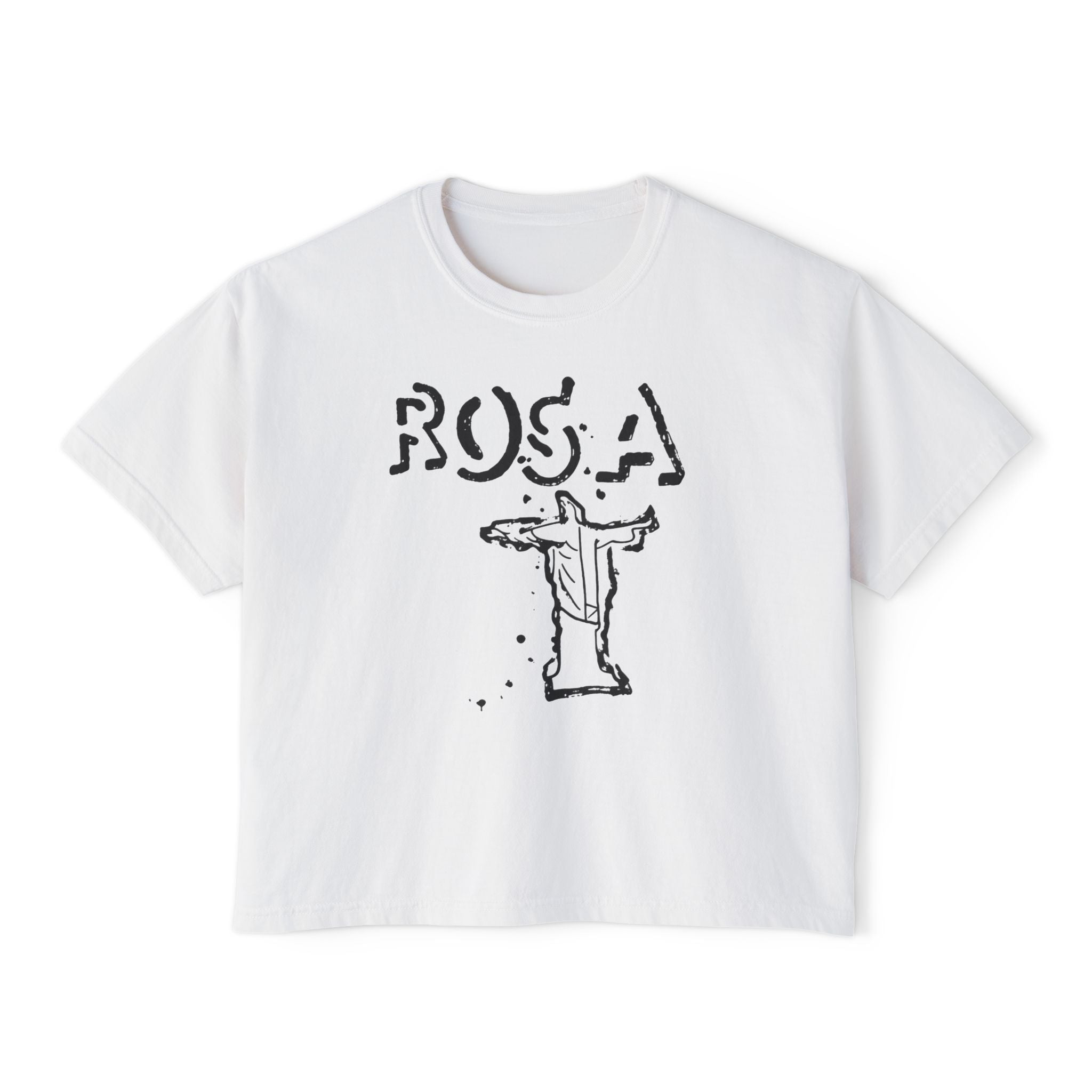 WOMANS BOXY ROSA TEE