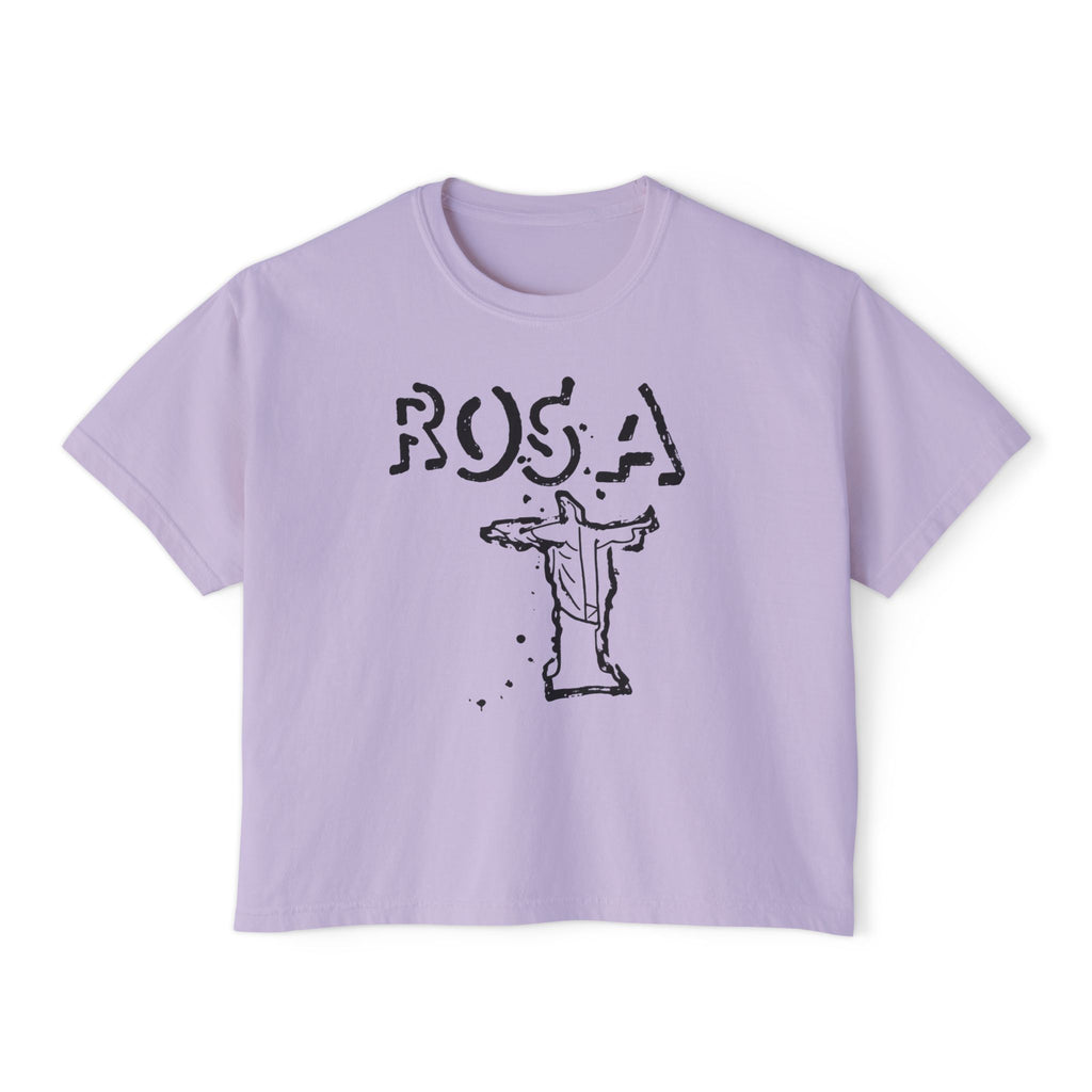WOMANS BOXY ROSA TEE