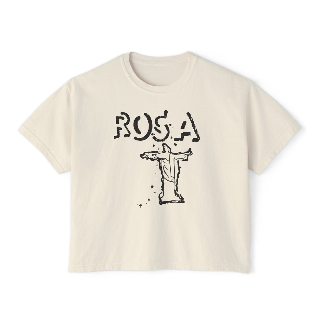WOMANS BOXY ROSA TEE