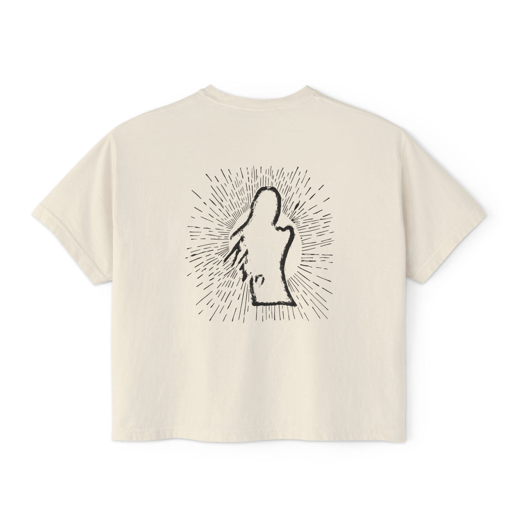 WOMANS BOXY ROSA TEE