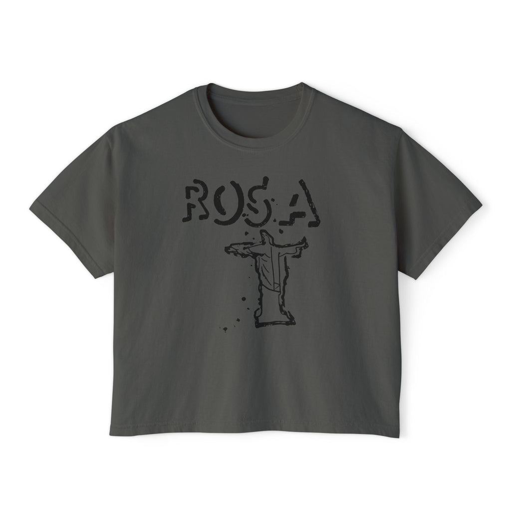 WOMANS BOXY ROSA TEE
