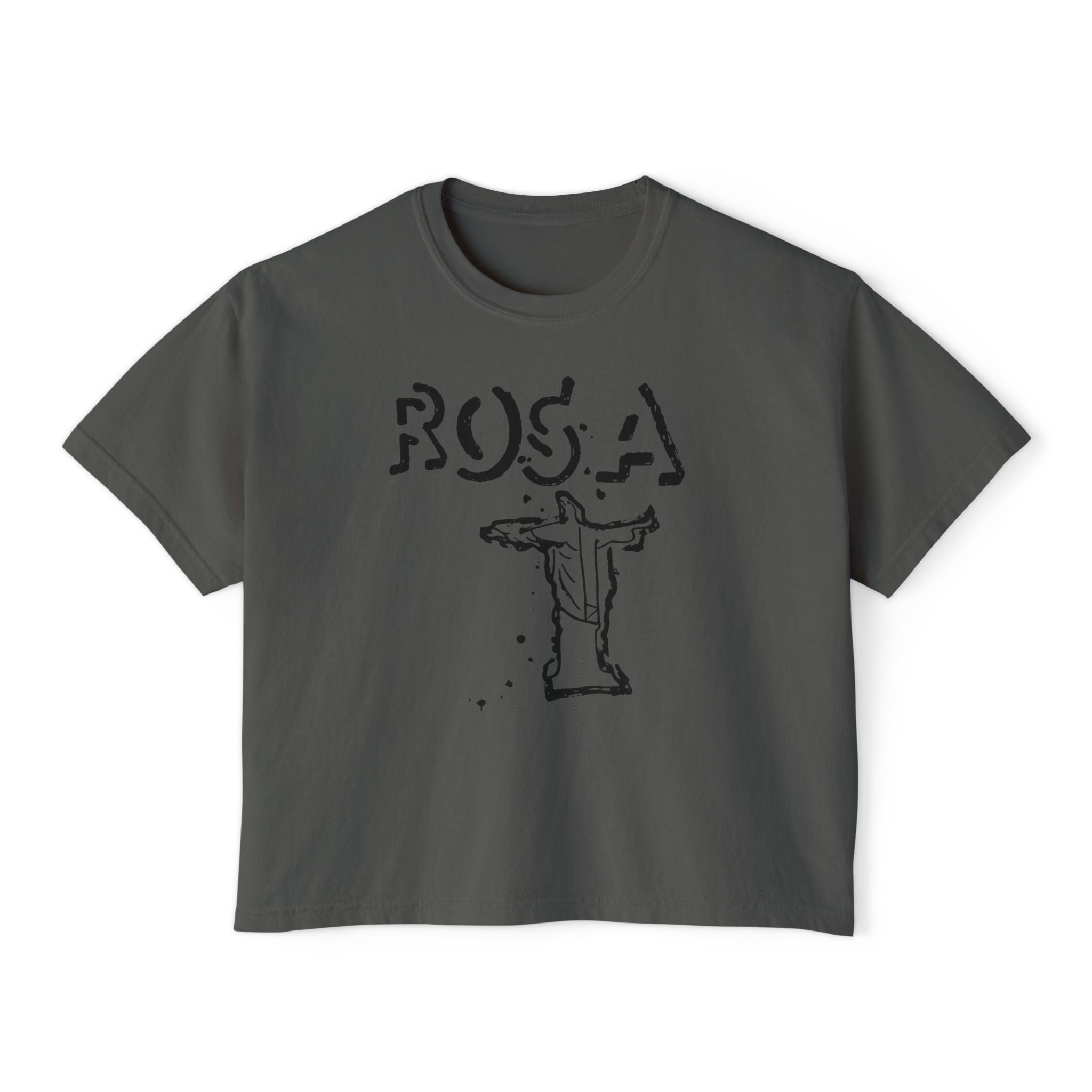 WOMANS BOXY ROSA TEE