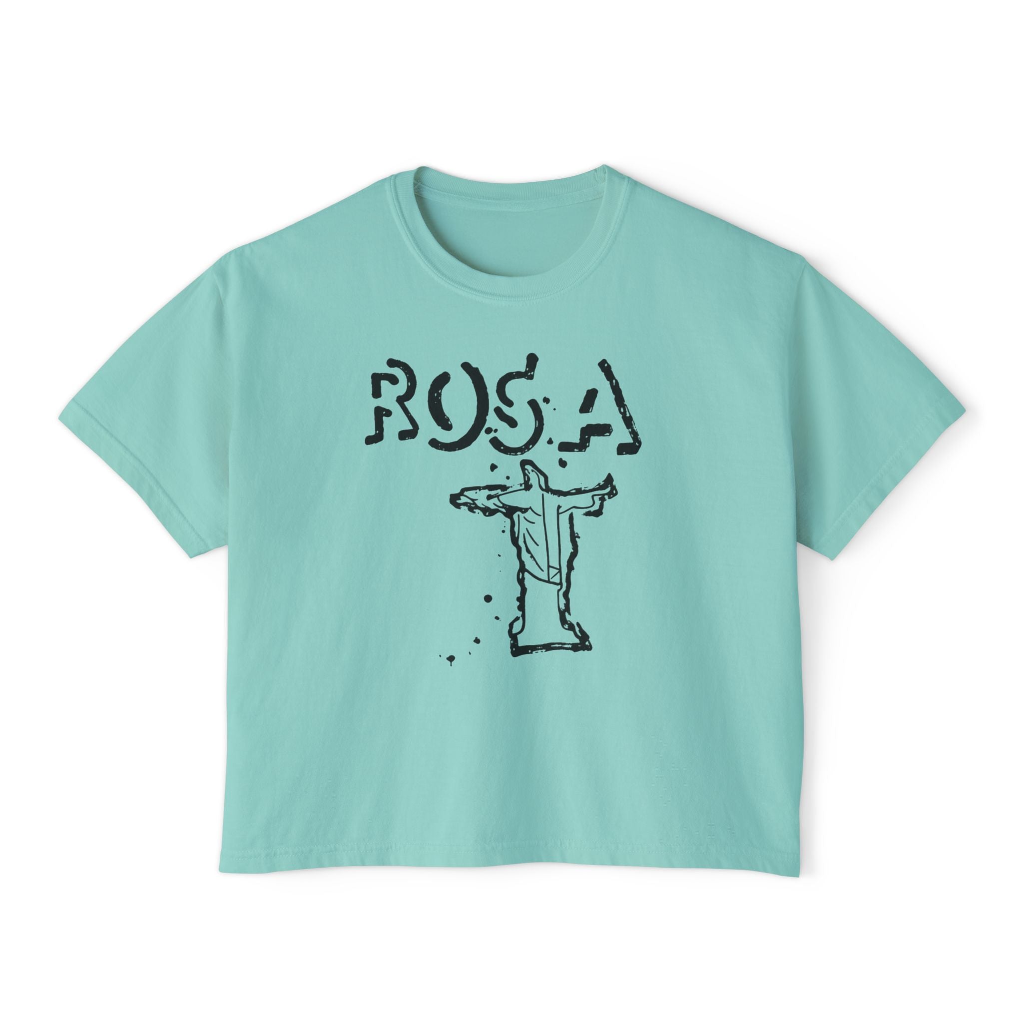 WOMANS BOXY ROSA TEE