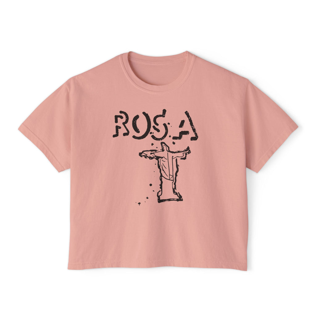 WOMANS BOXY ROSA TEE
