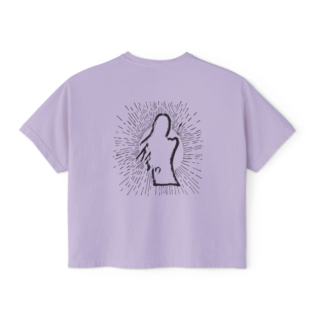 WOMANS BOXY ROSA TEE